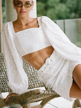 Sabo Skirt White Karmela Set